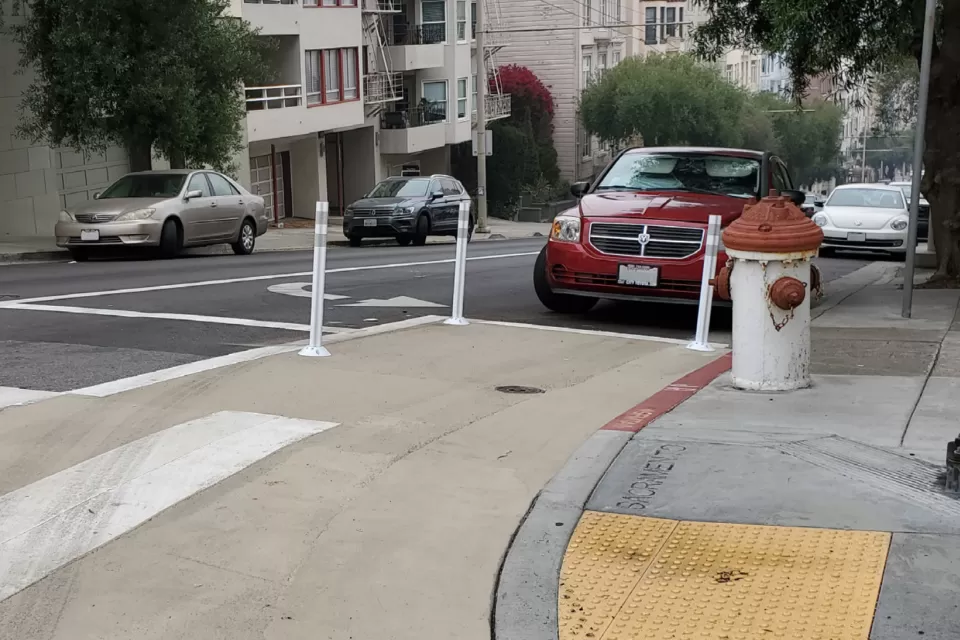 Enhanced intersection in San Francisco